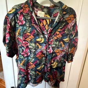 Sezane Multicolor Floral Shirt